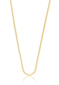 MUAU Schmuck, Collier Schlange Gelbgold 750, 1.6mm, 40cm Damen Gelbgold 40cm, 