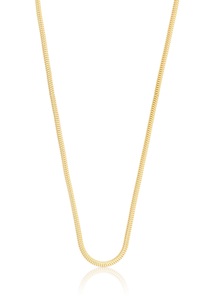 MUAU Schmuck, Collier Schlange Gelbgold 750, 1.6mm, 40cm Damen Gelbgold 40cm, 