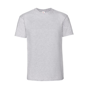 Fruit Of The Loom, Iconic 195 Tshirt Aus Hochwertiger, Ringgesponnener Herren Grau XL, Fruit of the Loom - Iconic 195 Premium TShirt, für Herren, Grau, Größe XL