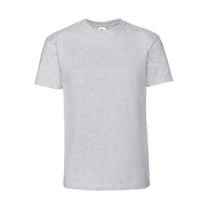 Fruit Of The Loom, Iconic 195 Tshirt Aus Hochwertiger, Ringgesponnener Herren Grau XL, Fruit of the Loom - Iconic 195 Premium TShirt, für Herren, Grau, Größe XL