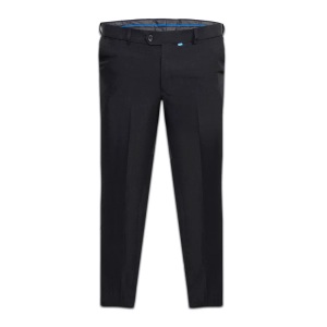 DUKE CLOTHING, Duke Clothing Bügelfaltenhose »Herren Kingsize Max D555 Hose verstellbarer Bund«, Duke - Kingsize Max D555 justierbare Taille Hose, für Herren, Schwarz, Größe W42