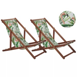 Beliani, Beliani Anzio Sonnenliege, Beliani - Liege aus Polyester Modern ANZIO, One Size, Braun Leder
