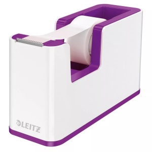 Leitz, LEITZ Klebebandabroller WOW 5364-10-62 weiss/violett, Leitz Klebebandabroller, WOW, weiss/violett, 5364-10-62