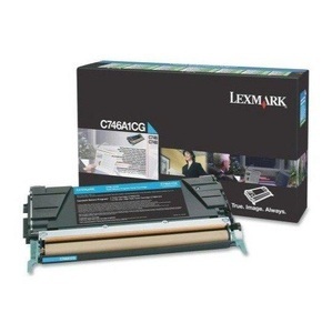 Lexmark, Toner cyan C746A1CG, Lexmark Toner, blau, return, C746A1CG, (7'000 Seiten)