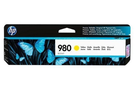 Hewlett-Packard, 980 Gelb Original Druckerpatrone, Hewlett-Packard - HP Tintenpatrone 980 yellow D8J09A OJ Enterprise X585 6600 S., One Size