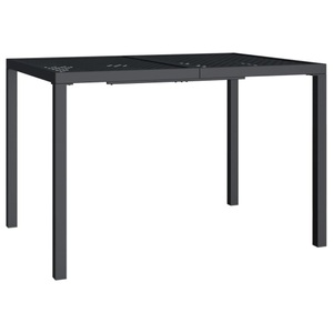 vidaXL, vidaXL Gartentisch Anthrazit 110x80x72 cm Stahl, vidaXL Gartentisch Anthrazit 110x80x72 cm Stahl