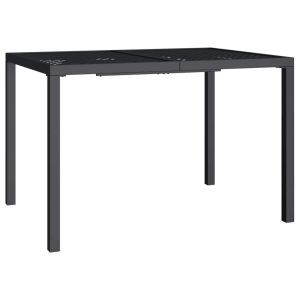 vidaXL, vidaXL Gartentisch Anthrazit 110x80x72 cm Stahl, vidaXL Gartentisch Anthrazit 110x80x72 cm Stahl