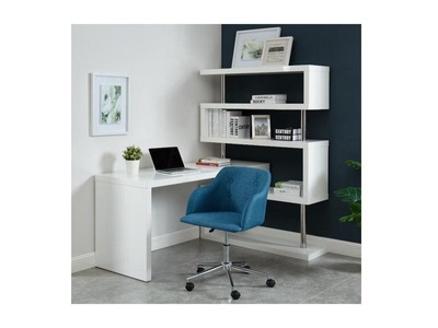 Vente-unique, Schreibtisch mit Regal MDF lackiert NICEPHORE Schreibtisch mit Regal MDF lackiert NICEPHORE, 