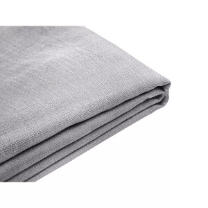 Beliani, Beliani Bezug für Bett FITOU Polsterbezug hellgrau 180 x 200 cm, Beliani - Bettrahmenbezug aus Polyester FITOU, One Size, Rauch