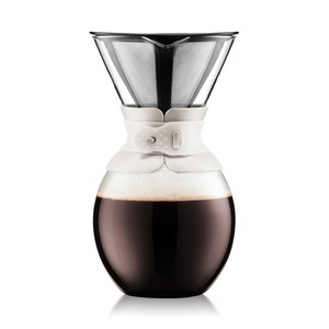 BODUM, Kaffeebereiter mit Permanent Edelstahl Kaffeefilter POUR OVER Kaffeebereiter mit Permanent Edelstahl Kaffeefilter POUR OVER, 