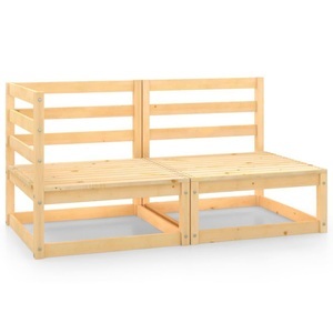 vidaXL, vidaXL 2-tlg. Garten-Lounge-Set Kiefer Massivholz, 