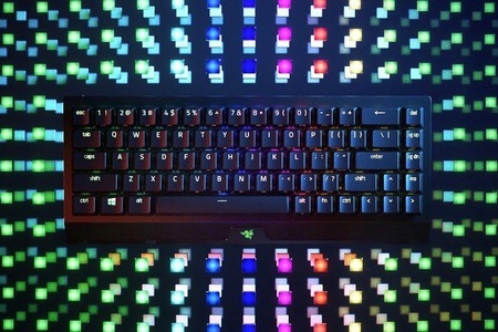 Razer, RAZER BlackWidow V3 Mini HyperSpeed - Gaming Tastatur (Schwarz), RAZER BlackWidow V3 Mini HyperSpeed - Gaming Tastatur, Kabellos und Kabelgebunden, QWERTZ, Mechanisch, Razer Yellow, Schwarz