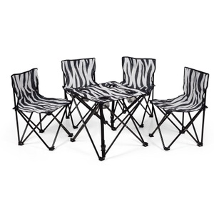undefined, Campingtisch »Zebra«, zebraffo - Campingset Kids, 4 Stühle und 1 Tisch, 108cm