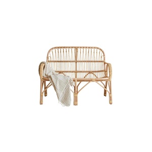 Tikamoon, Bank aus Rattan natur Ondine Bank aus Rattan natur Ondine, Tikamoon - Bank aus Rattan natur Ondine, One Size, Zimt