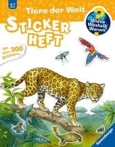 RAVENSBURGER BUCHVERLAG, Tiere der Welt, Wieso? Weshalb? Warum? Stickerheft: Tiere der Welt