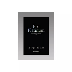 Canon, Canon Pro Platinum Photo Paper A3 Pt-101, Canon Pro Platinum Photo Papier, A3, 300g, InkJet, glossy, PT101A3, 2768B017, (20 Blatt)