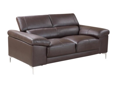 Vente-unique, Ledersofa 2Sitzer SOLANGE Ledersofa 2Sitzer SOLANGE, 