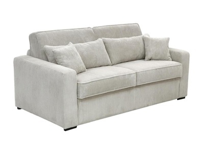 Vente-unique, Schlafsofa mit Matratze 3-Sitzer - Liegefläche 140 cm - Matratze 18 cm - Cord - - MONDOVI Schlafsofa mit Matratze 3-Sitzer - Liegefläche 140 cm - Matratze 18 cm - Cord - - MONDOVI, 