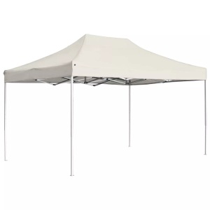 Diverse Hardware, Profi-Partyzelt Faltbar Aluminium 4,5x3 m Creme