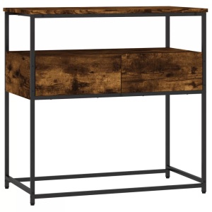 vidaXL, vidaXL Konsolentisch Räuchereiche 75x40x75 cm Holzwerkstoff, vidaXL Konsolentisch Räuchereiche 75x40x75 cm Holzwerkstoff