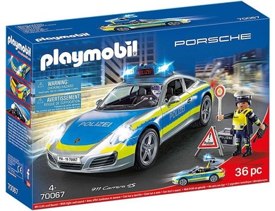 PLAYMOBIL, Porsche 911 Carrera 4S Polizei, 70067 City Action Porsche 911 Carrera 4S Polizei, Konstruktionsspielzeug