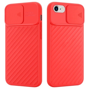Cadorabo, Hülle für Apple iPhone 7 7S 8 SE 2020 TPU Silikon und Kameraschutz, Cadorabo - Hülle für Apple iPhone 7 7S 8 SE 2020 TPU Silikon und Kameraschutz, Rot
