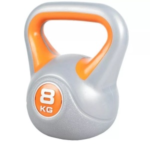 Gorilla sports, Kettlebell Stylish Unisex Taubengrau 8KG, Gorilla Sports - Kettlebell Stylish, One Size, Taubengrau