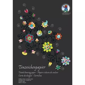 Ursus, URSUS Tonzeichenpapier-Block A4 2134690SE 130g. schwarz 20 Blatt, Ursus Tonzeichenpapier-Block, A4, 130g, schwarz, 2134690SE, (20 Blatt)
