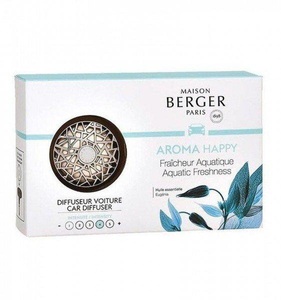 MAISON BERGER, Autodiffusor Happy Aquatische Frische Unisex Silber ONE SIZE, Maison Berger Autodiffusor Happy Aquatische Frische