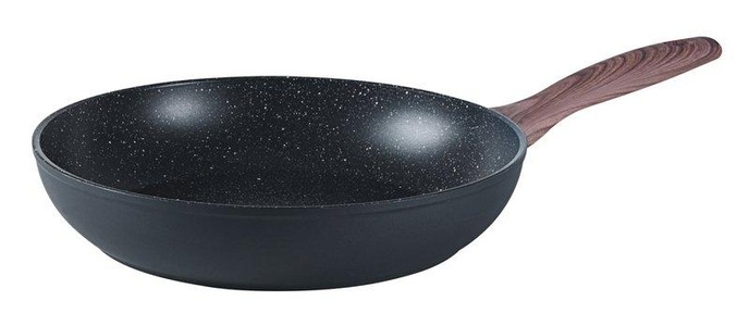 Sambonet, Sambonet Bratpfanne RockNRose 24 cm, sambonet Bratpfanne »RockNRose 24 cm, Schwarz«, Aluminium