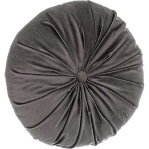 mutoni lifestyle, Kissen Artemis dunkelgrau rund 40, Kissen Artemis dunkelgrau rund 40