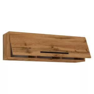 VCM, Holz Wandregal Hängeregal Wandschrank Klappschrank Arila L Holz Wandregal Hängeregal Wandschrank Klappschrank Arila L, VCM - Holzregal hängend | platzsparendes Regal Maße: H. 30 x B. 95 T. cm Elegantes Aufbewahrungsregal Bücherregal Wandboard -, One Size, Bronze