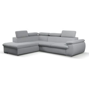 Vente-unique, Vente-unique - Ecksofa mit Schlaffunktion Bettkasten FABIEN Ecke Links, One Size, Grau, Vente-unique - Ecksofa mit Schlaffunktion Bettkasten FABIEN Ecke Links, One Size, Grau