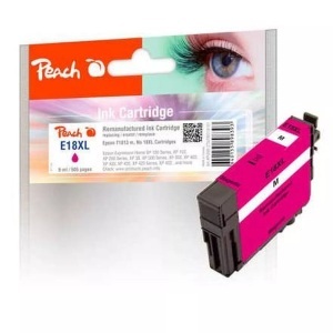 Peach, Peach Tintenpatrone magenta kompatibel zu Epson No. 18XL m, C13T18134010, Peach Tinte Epson T1813, No 18XL Magenta