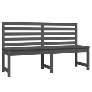 vidaXL, vidaXL Gartenbank Grau 157,5 cm Massivholz Kiefer, vidaXL Gartenbank Grau 157,5 cm Massivholz Kiefer