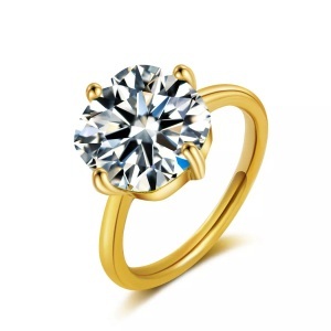 undefined, Ailoria - Ring Silberkristall Églantine - transparent - 56, AILORIA - ÉGLANTINE Ring Silberkristall, 56mm, Gold