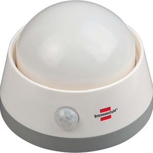 Brennenstuhl, Brennenstuhl 1173290 Nachtlicht Rund LED Weiß Weiß, Nedis - LED-Nachtlicht / Orientierungslicht mit Infrarot-Bewegungsmelder (Softlicht inkl. Taster und Batterien), One Size