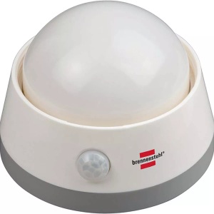Brennenstuhl, Brennenstuhl 1173290 Nachtlicht Rund LED Weiß Weiß, Nedis - LED-Nachtlicht / Orientierungslicht mit Infrarot-Bewegungsmelder (Softlicht inkl. Taster und Batterien), One Size