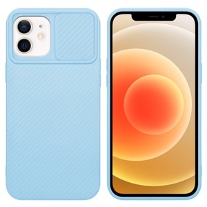 Cadorabo, Hülle für Apple iPhone 12 mit Kameraschutz, Cadorabo - Hülle für Apple iPhone 12 mit Kameraschutz, Hellblau