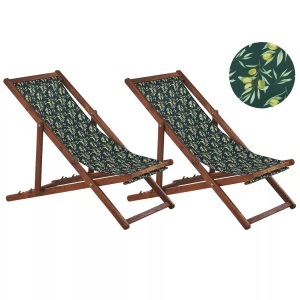 Beliani, Beliani Anzio Sonnenliege, Beliani - Liege aus Polyester Modern ANZIO, One Size, Waldgrün