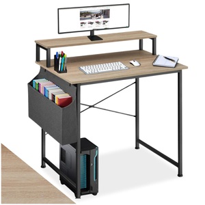 TecTake, Schreibtisch mit Ablage und Stofftasche Schreibtisch mit Ablage und Stofftasche