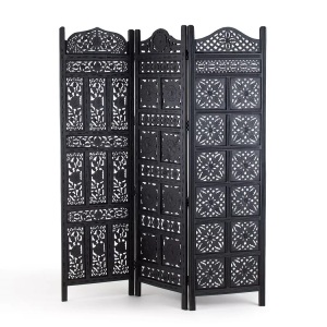 LA REDOUTE INTERIEURS, Paravent Aima, La Redoute Intérieurs - Paravent Aima, One Size, Schwarz