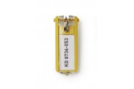 Durable, DURABLE Schlüsselanhänger Verpackungseinheit 6 Stück gelb, DURABLE Schlüsselanhänger KEY CLIP 195704 gelb 6 Stück