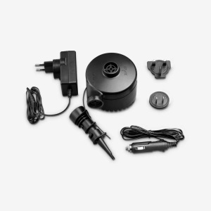 QUECHUA, Luftpumpe Camping Elektrisch Aufladbar Über Netzstecker Unisex Schwarz, QUECHUA - Elektropumpe aufladbar, One Size, Schwarz