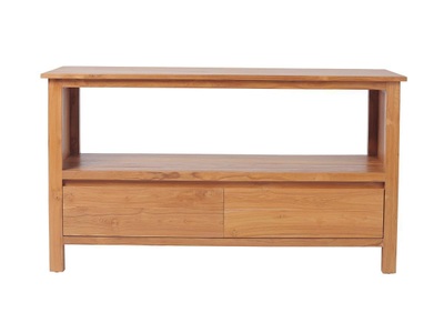 Vente-unique, Waschbeckenunterschrank - Teakholz - 135 cm - KETAPANG Waschbeckenunterschrank - Teakholz - 135 cm - KETAPANG