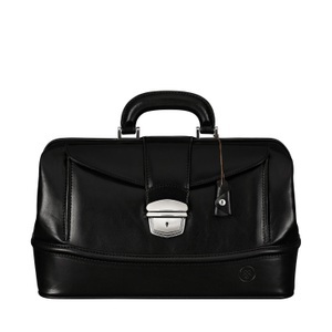 Maxwell Scott, Maxwell Scott Donnini - Luxus-Arzttasche aus Leder in Schwarz S, 