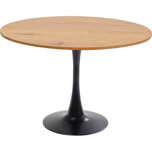 Kare Design, Tisch Schickeria Eiche schwarz rund 110, Tisch Schickeria Eiche schwarz rund 110