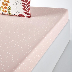 LA REDOUTE INTERIEURS, Fixleintuch Palm Spring aus Baumwollperkal Fixleintuch Palm Spring aus Baumwollperkal, La Redoute Intérieurs - Fixleintuch Palm Spring aus Baumwollperkal, 180x200 cm, Beige