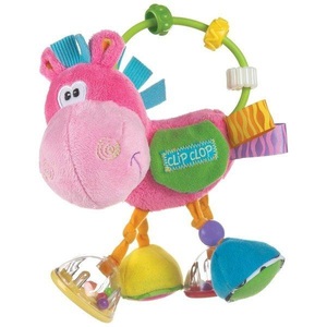 Playgro, PLAYGRO Rassel Pferd pink, Rassel PLAYGRO - PFERD KLIPP KLAPP in pink
