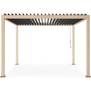 mutoni lifestyle, Gartenpavillon Ocean natur-anthrazit 360x360, Gartenpavillon Ocean natur-anthrazit 360x360
